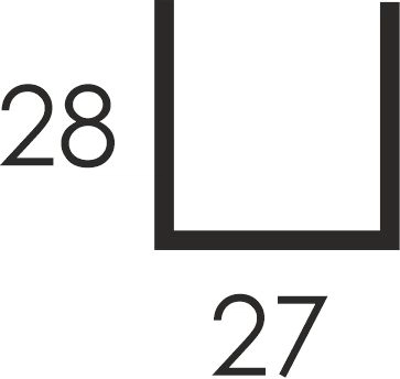 Профиль потолочный ППН 28*27 (3 000, 0,65, оцинкованный) в Ангарске