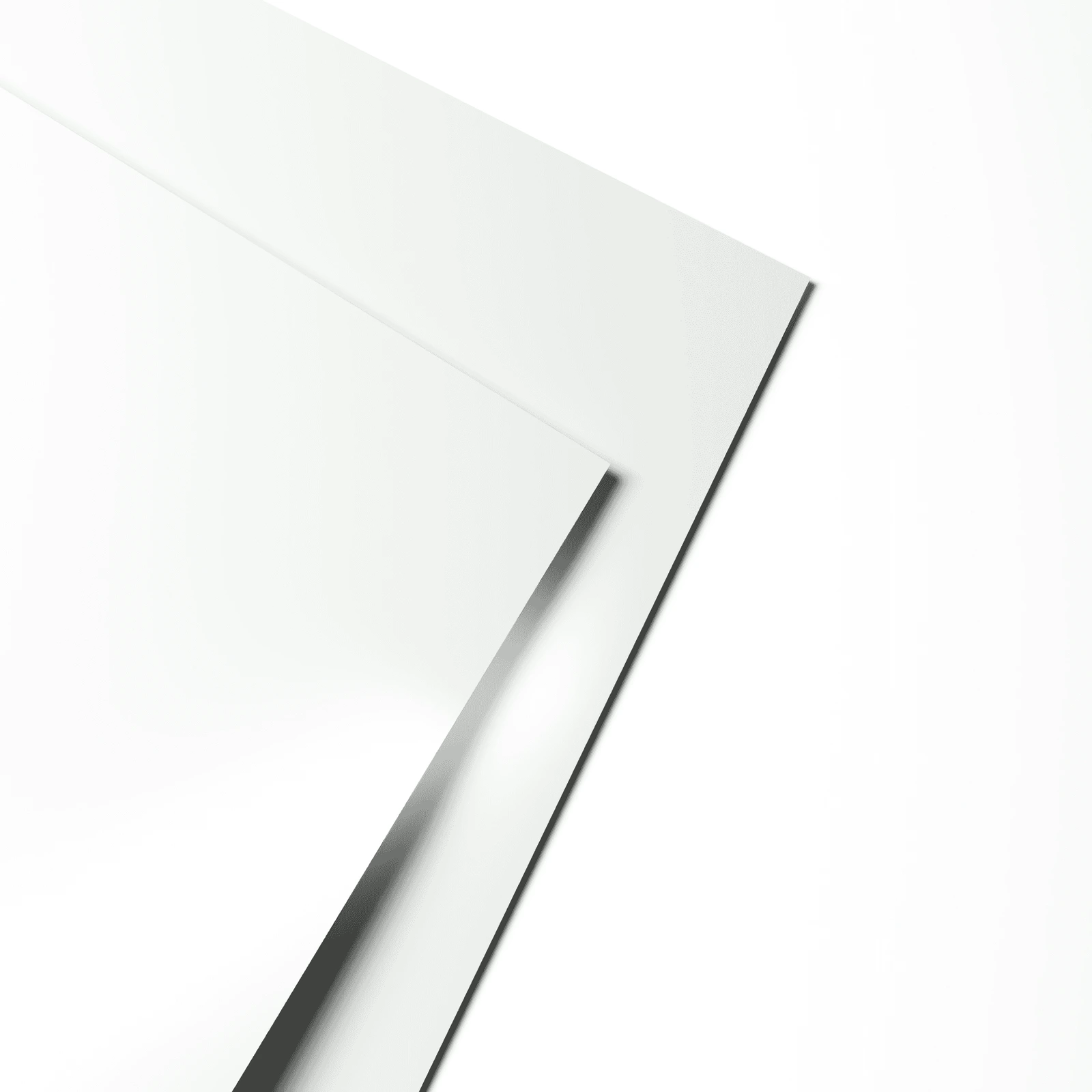 Лист гладкий 0,65х1250х2500 9003 сигнально-белый в пленке