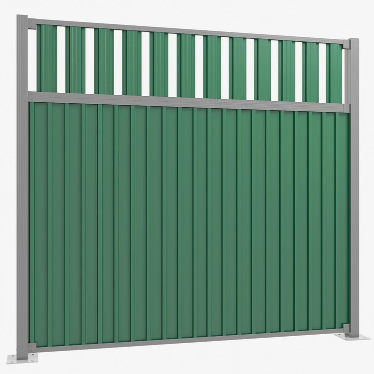 Забор из профнастила с верхом из штакетника